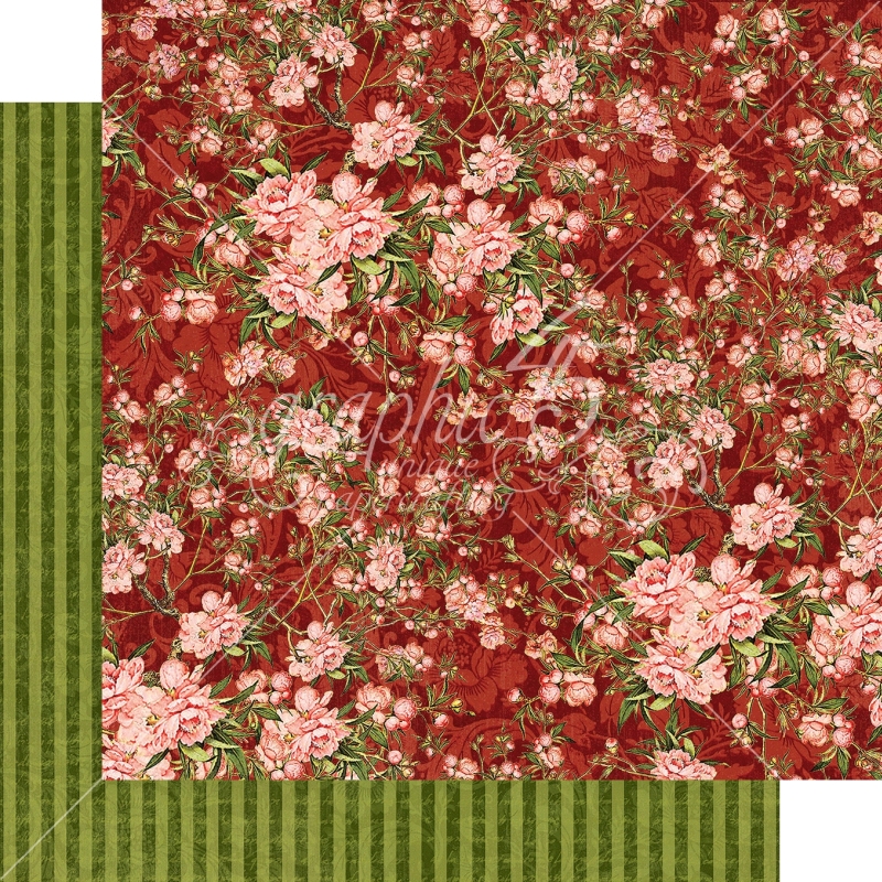 Burgundy BlossomsSold in Packs of 10 Sheets