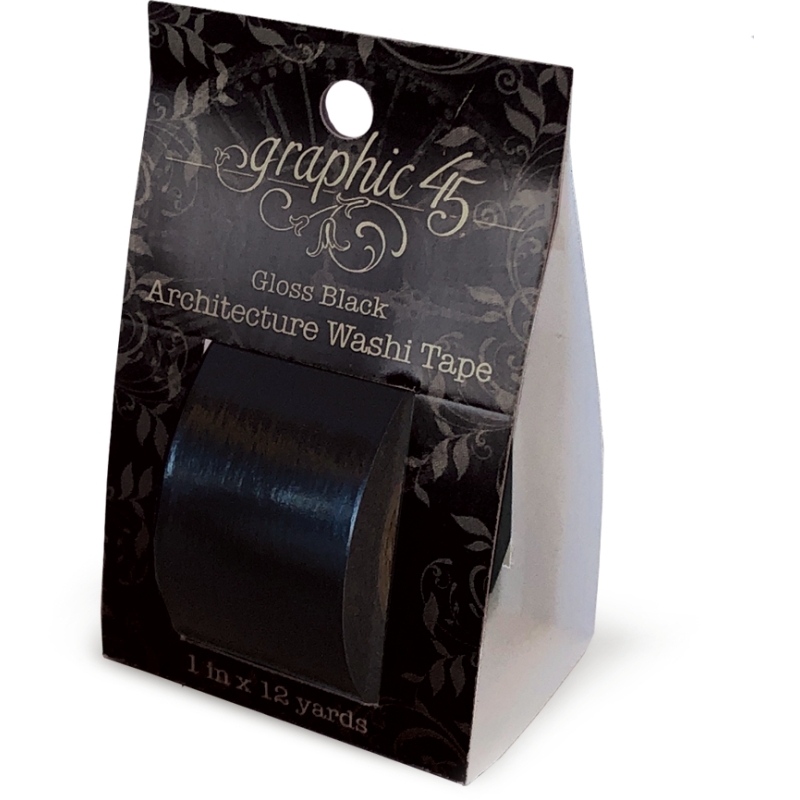 Graphic 45 - Architecture Washi Tape (Gloss Black)