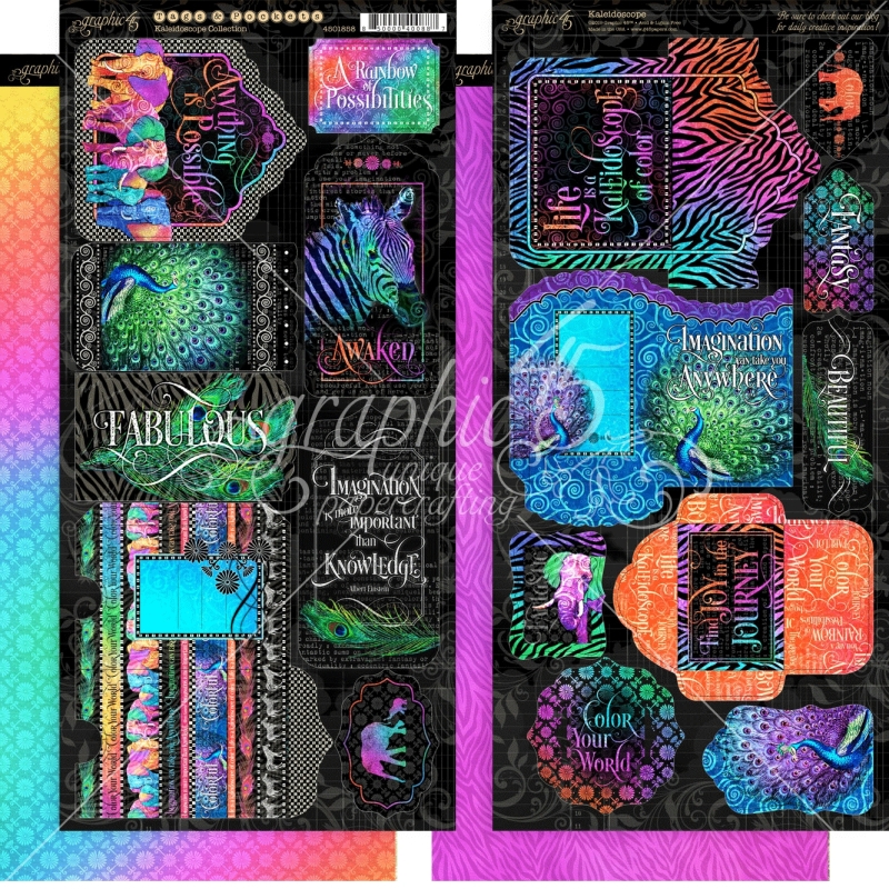 Graphic 45 - Kaleidoscope Tags & Pockets