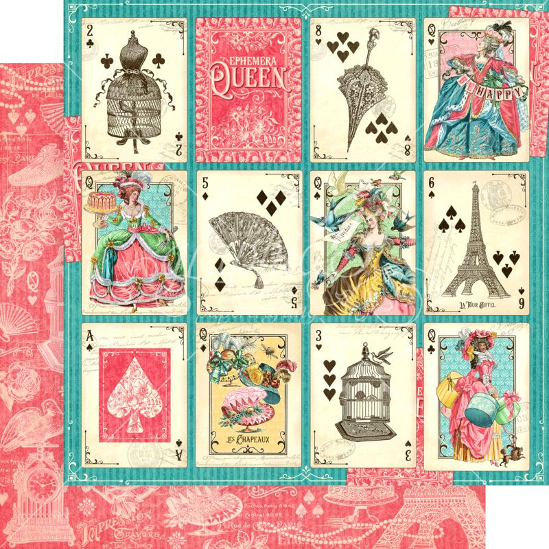 A Winning Hand 12x12 Paper Sold in Packs of 5 Sheets