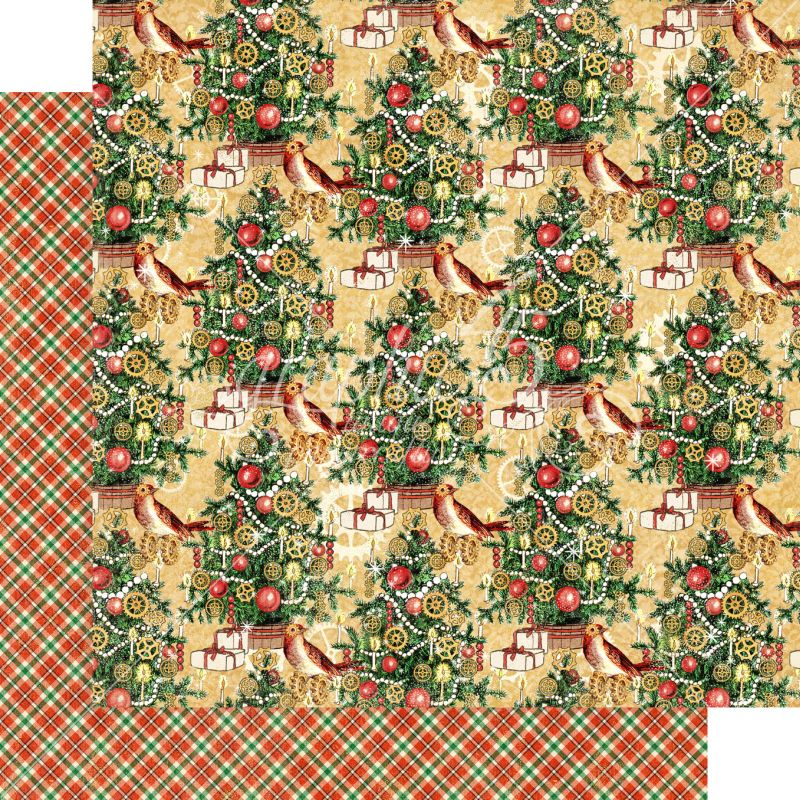 Trim the Tree 12x12 Paper Sold in Packs of 5 Sheets