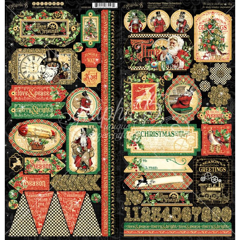 Graphic 45 - Christmas Time Stickers
