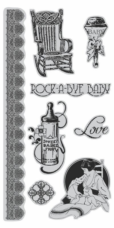 Little Darlings 3 Cling Stamp