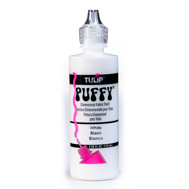 Tulip Puffy White Dimensional Fabric Paint 4oz