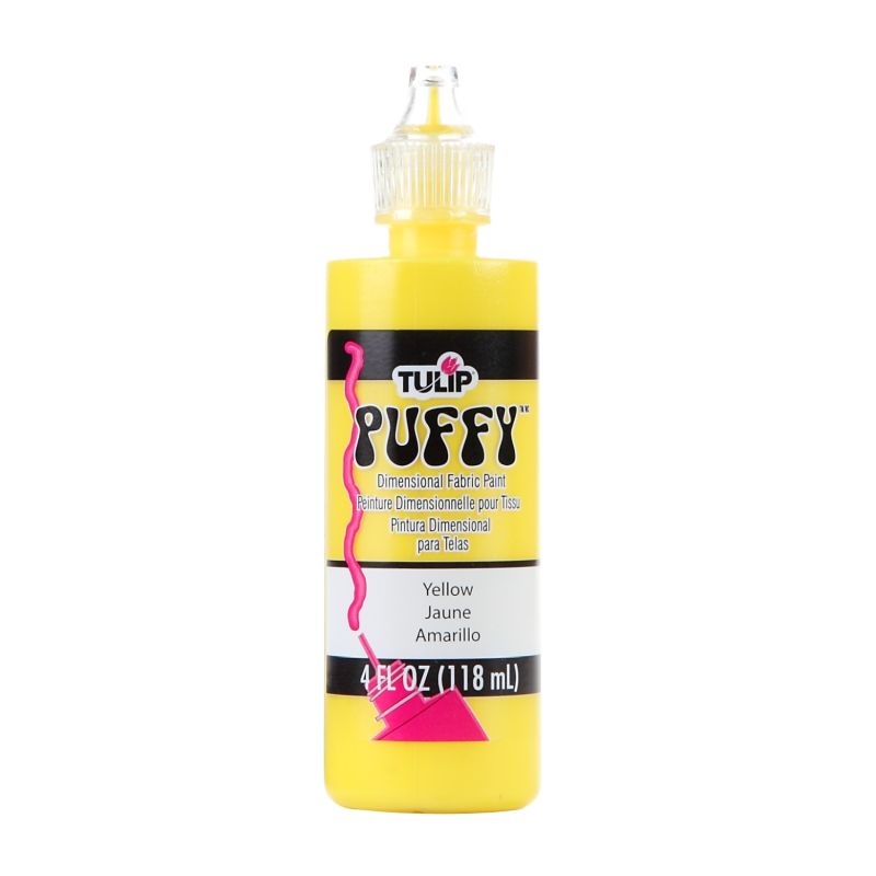 Tulip Puffy Yellow Dimensional Fabric Paint 4oz