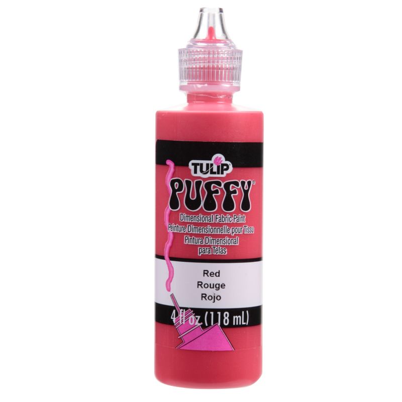 Tulip Puffy Red Dimensional Fabric Paint 4oz