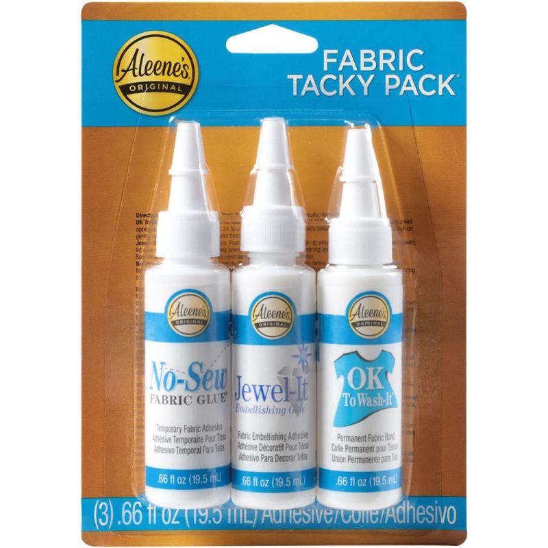 Aleenes Tacky Pack Fabric Glue 3 Pack