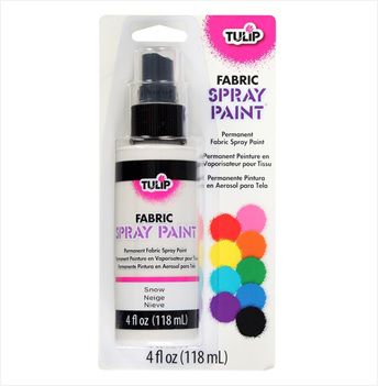 Tulip Snow Fabric Spray Paint Pump 4oz