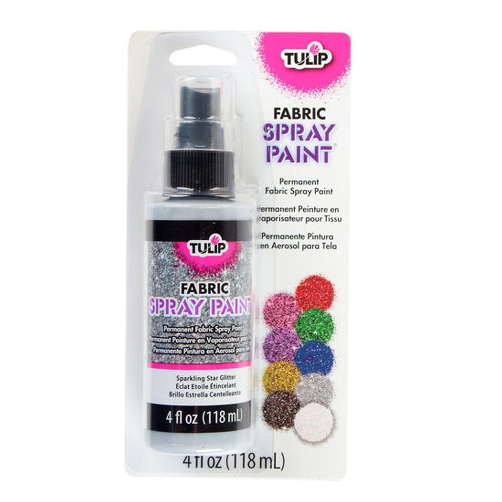 Tulip Sparkling Star Fabric Spray Paint Pump 4oz 