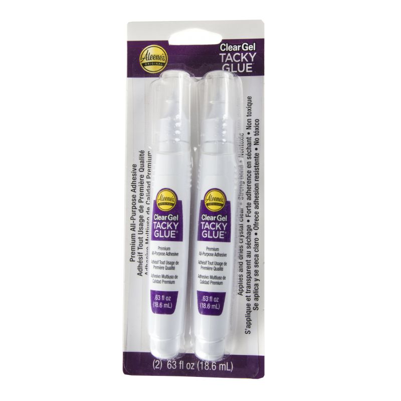 Aleenes Clear Gel Tacky Glue Pens - 2 Pack