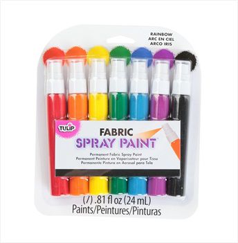 Tulip Rainbow Spray Mini Pump Fabric Paint 7 Pack 