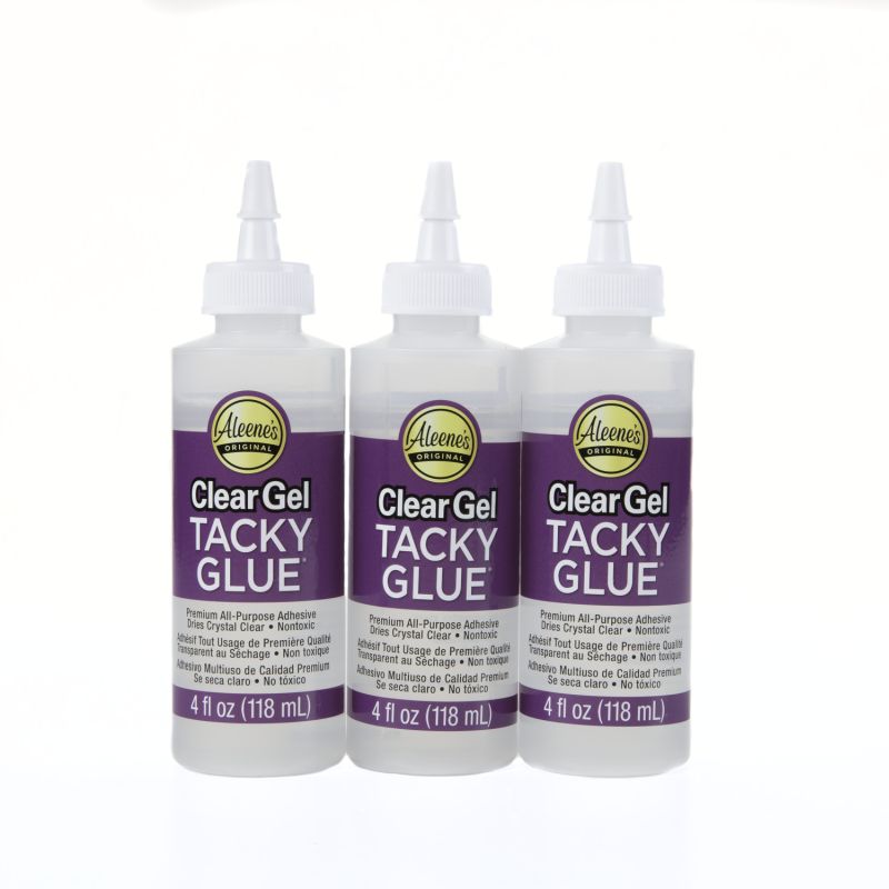 Aleenes Clear Gel Tacky Glue 4-oz. 3 Pack