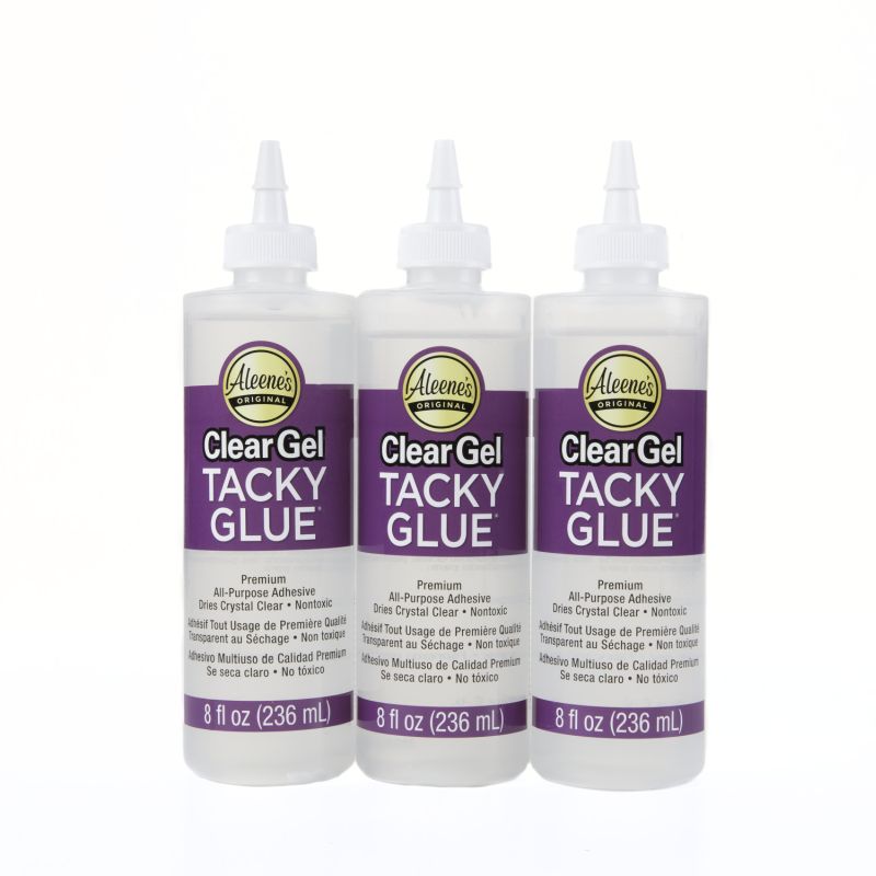 Aleenes Clear Gel Tacky Glue 8-oz. 3 Pack