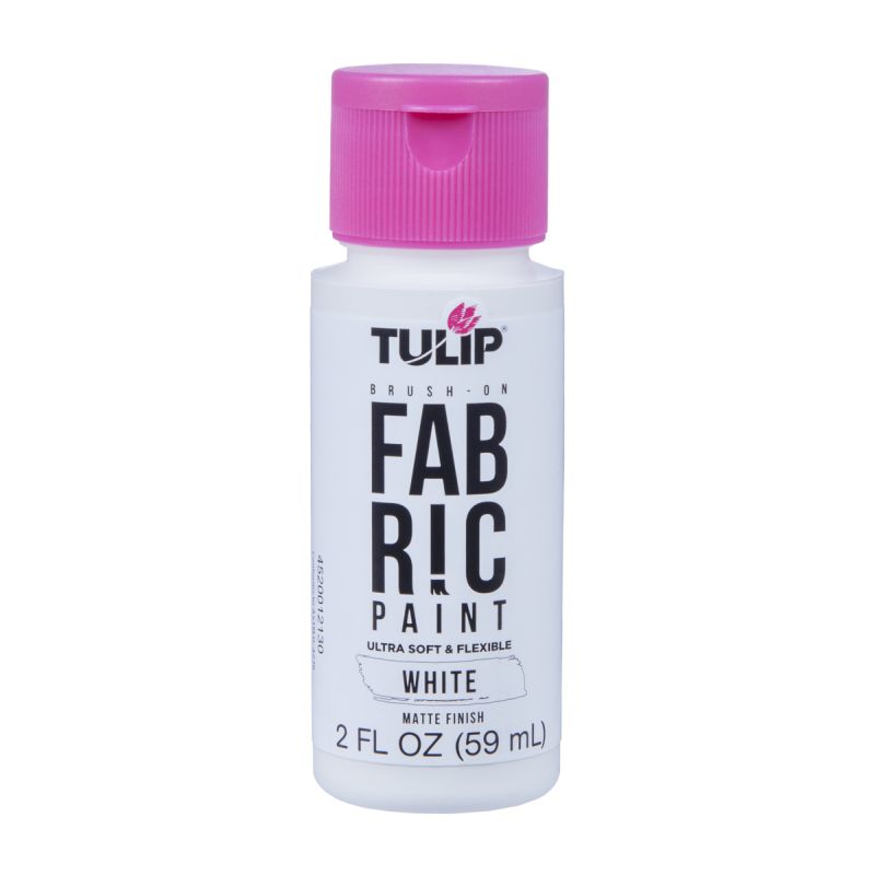 Tulip Matte White Brush-On Fabric Paint 2oz