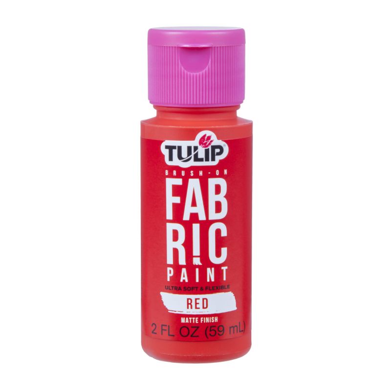 Tulip Matte Red Brush-On Fabric Paint 2oz 