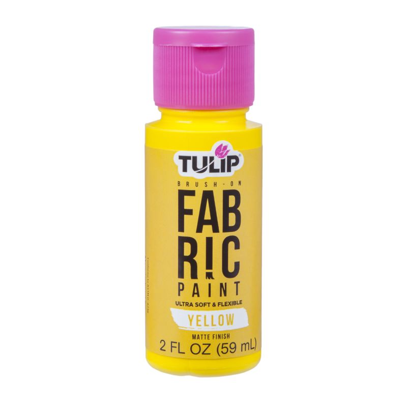 Tulip Matte Yellow Brush-On Fabric Paint 2oz