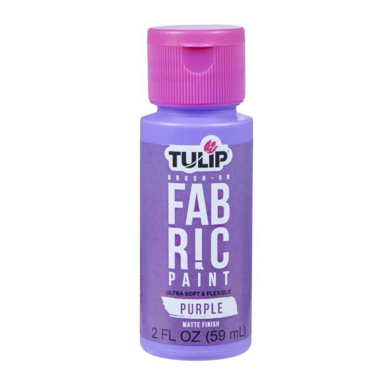 Tulip Matte Purple Brush-On Fabric Paint 2oz