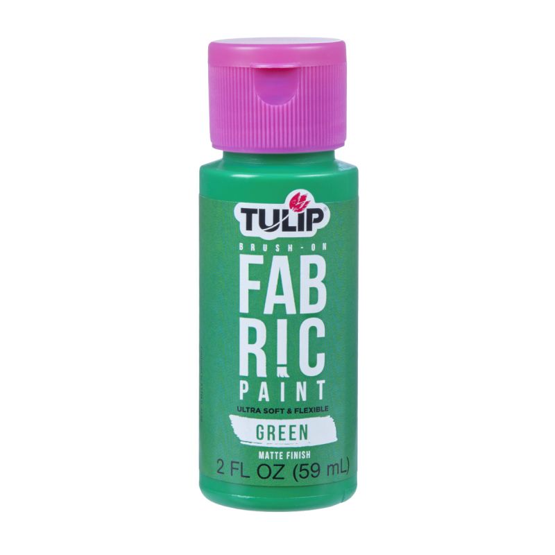 Tulip Matte Green Brush-On Fabric Paint 2oz