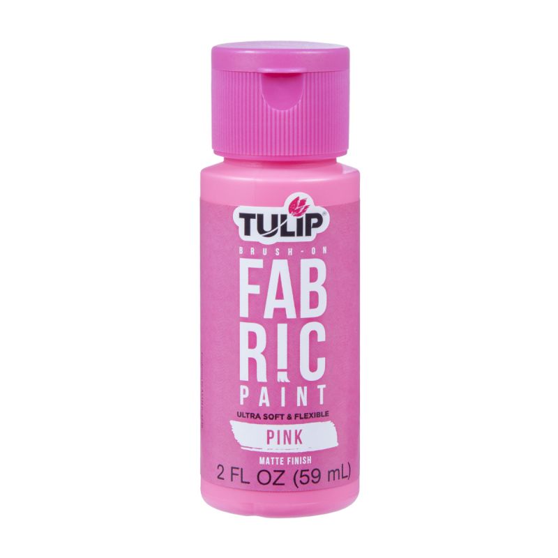 Tulip Matte Pink Brush-On Fabric Paint 2oz