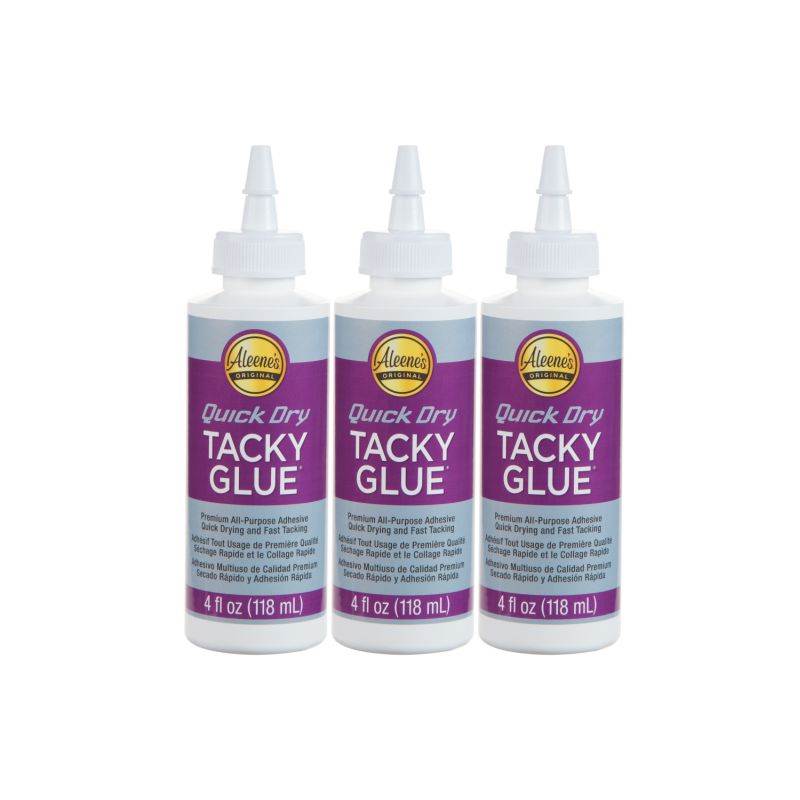 Aleenes Quick Dry Tacky Glue 4 oz. 3 Pack