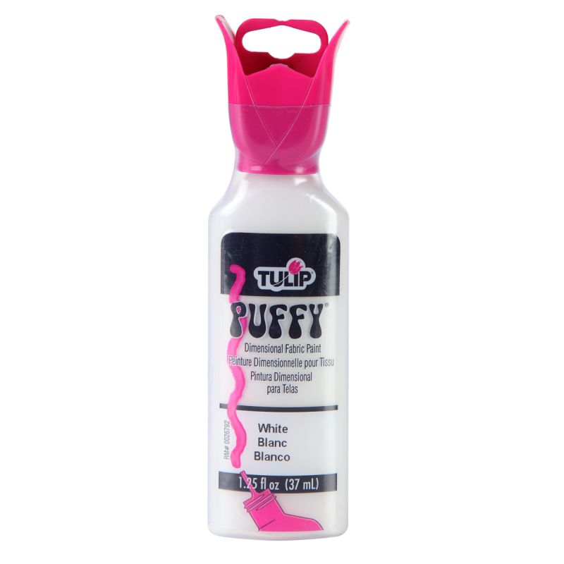 Tulip Puffy White Dimensional Fabric Paint 1.25oz