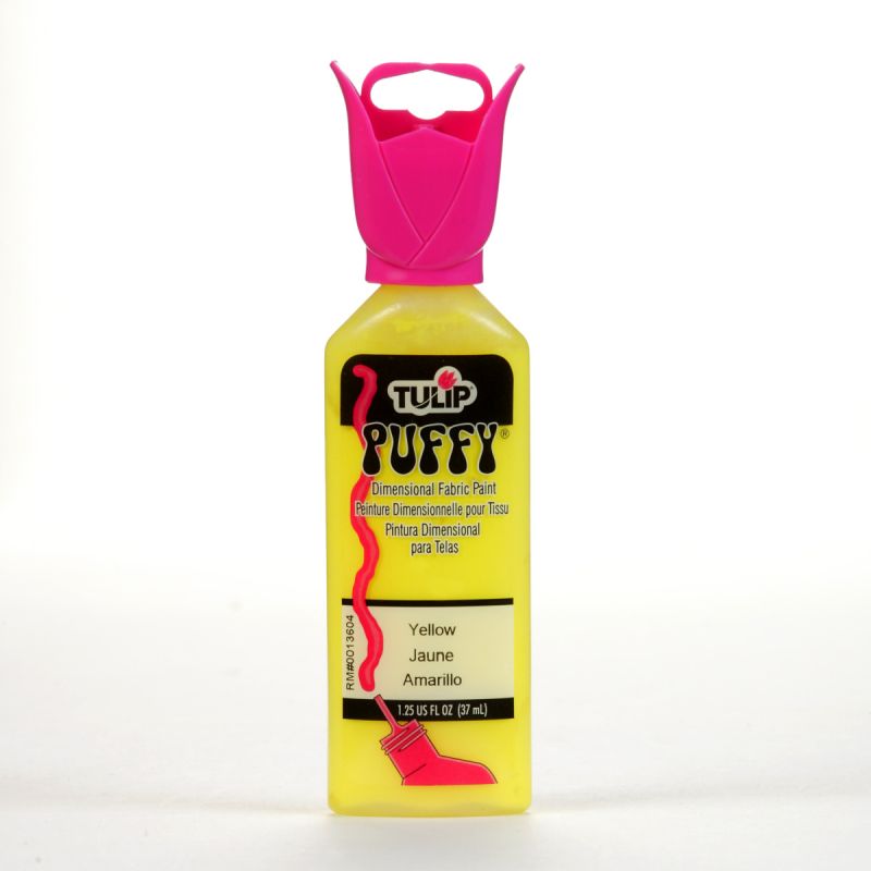 Tulip Puffy Yellow Dimensional Fabric Paint 1.25oz