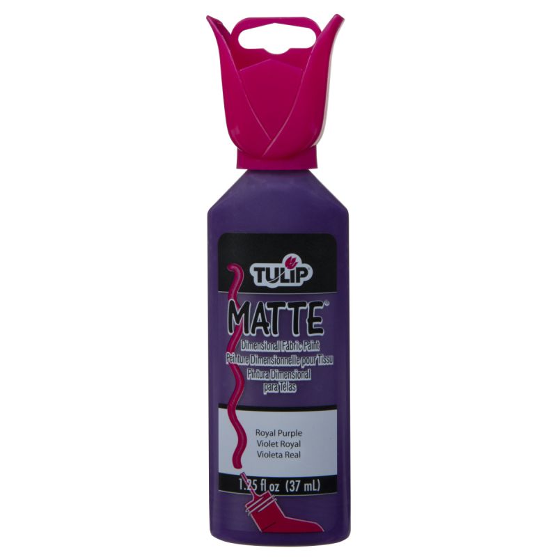 Tulip Matte Royal Purple Dimensional Fabric Paint - 1.25oz