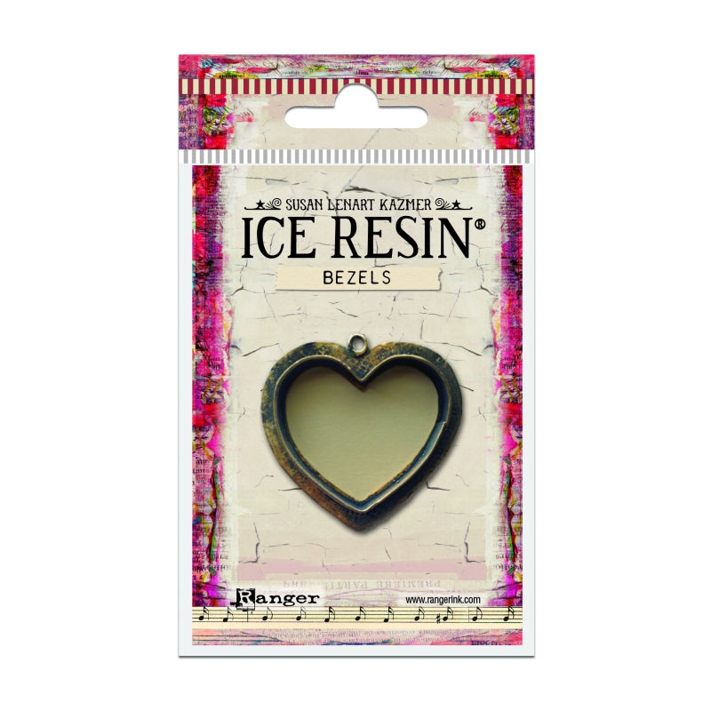 Ice Resin Antique Bronze, Heart, Large