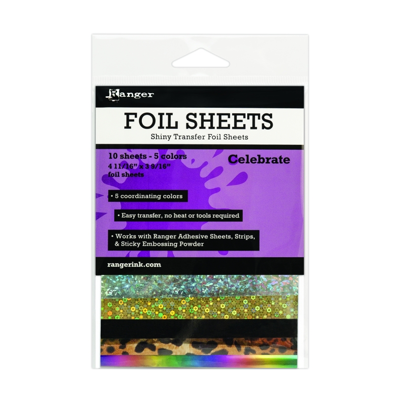 Ranger - Shiny Transfer Foil Sheets - Celebrate (10)