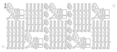 Congratulations- Pack of 10 Silver on Silver Peel offs
