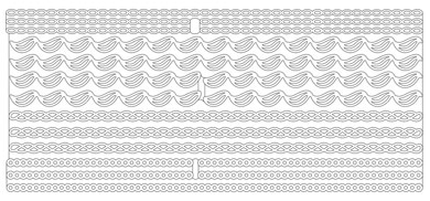 Borders & Lines- Pack of 10 Silver on Silver Peel offs