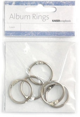 Album Rings - 2.5cm Silver