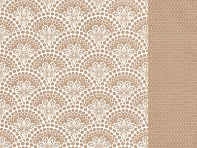 12x12 Scrapbook Paper Lace Sold in Packs of 10 Sheets