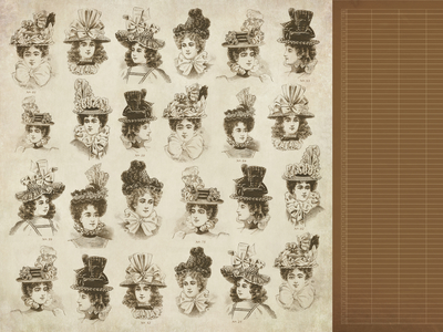 12x12 Scrapbook Paper-Peplum Sold in Packs of 10 Sheets