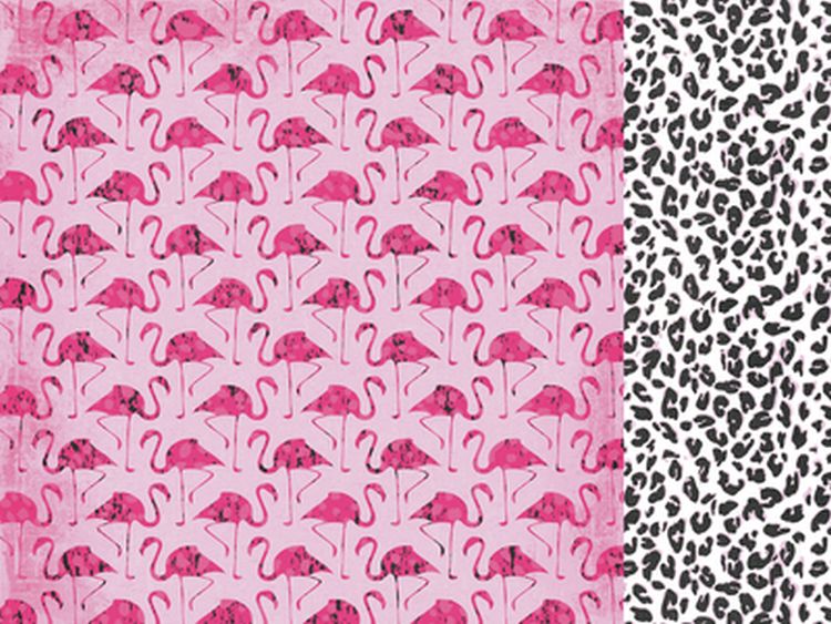 12x12 Scrapbook Paper-Flamingo Sold in Packs of 10 Sheets
