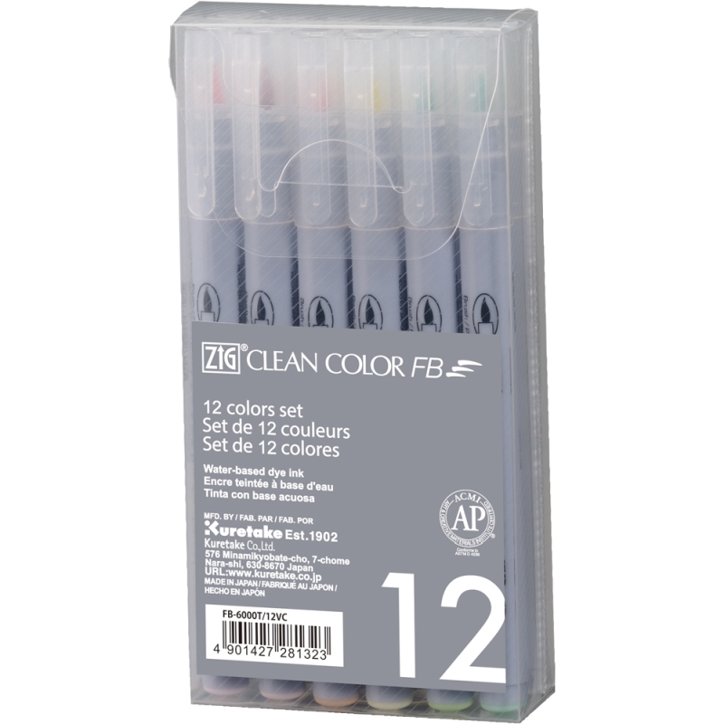 Zig Clean Color FB x12 Soft12 Colour Set (Soft Colour)