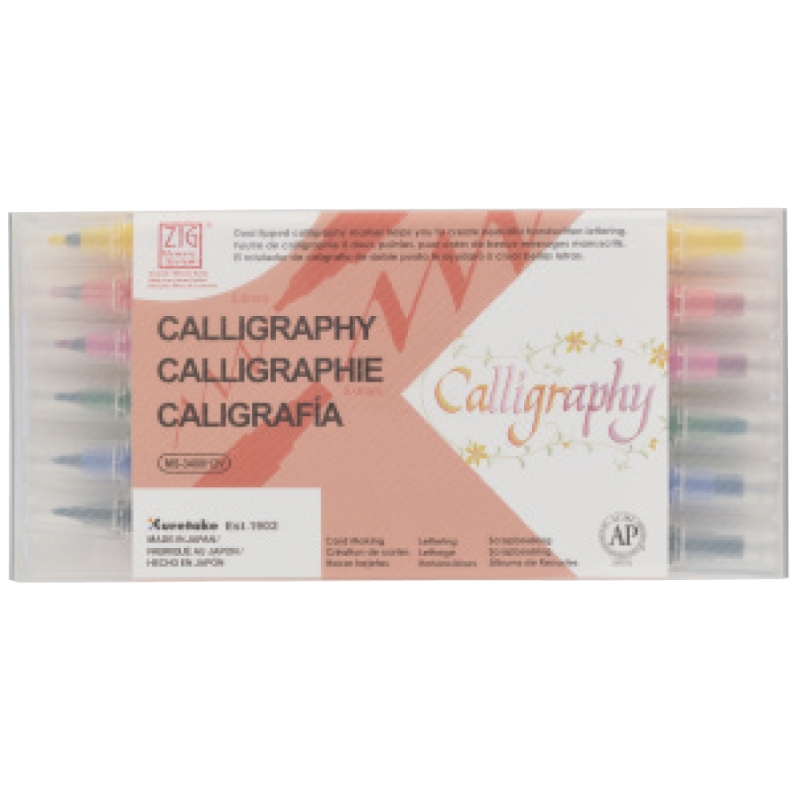 Zig Memory System Calligraphy x1212 Colour Set