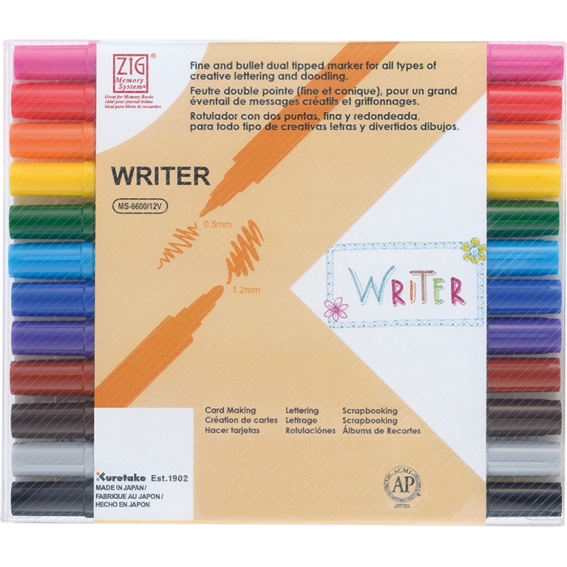 Zig Memory Writer x12 colors12 Colour Set