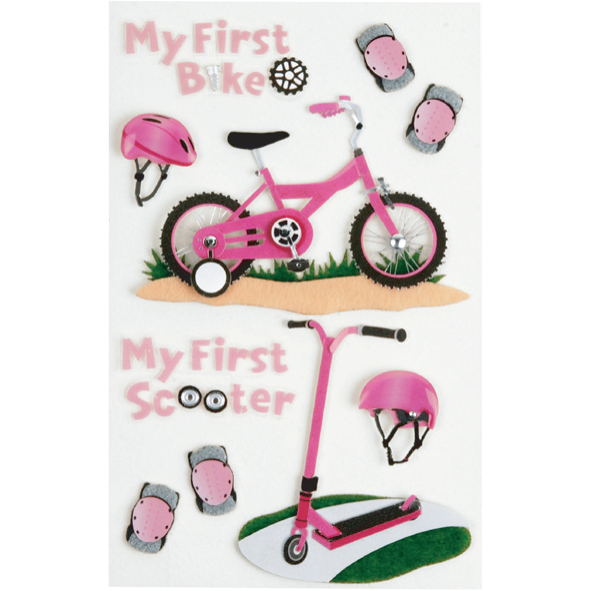FirstBicycle Girl/Med Stickers
