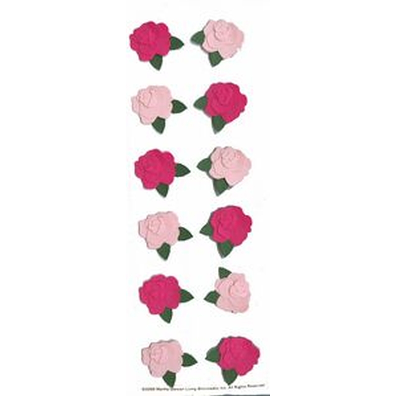 MS Pink Rose Stickers