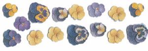 CLRSugar Bead Pansy Stickers