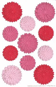 Red Pink Dahlia Stickers
