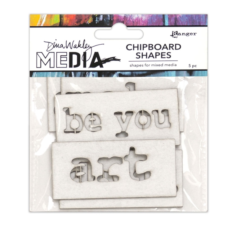 Chipboard Shapes Words