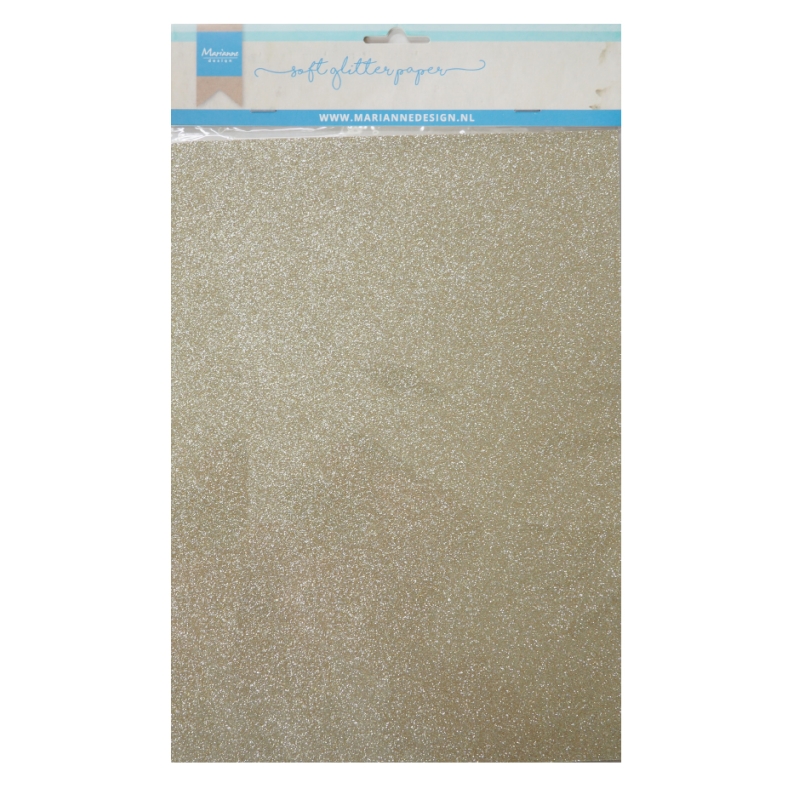 Marianne Designs - Soft Glitter Paper - Platinum
