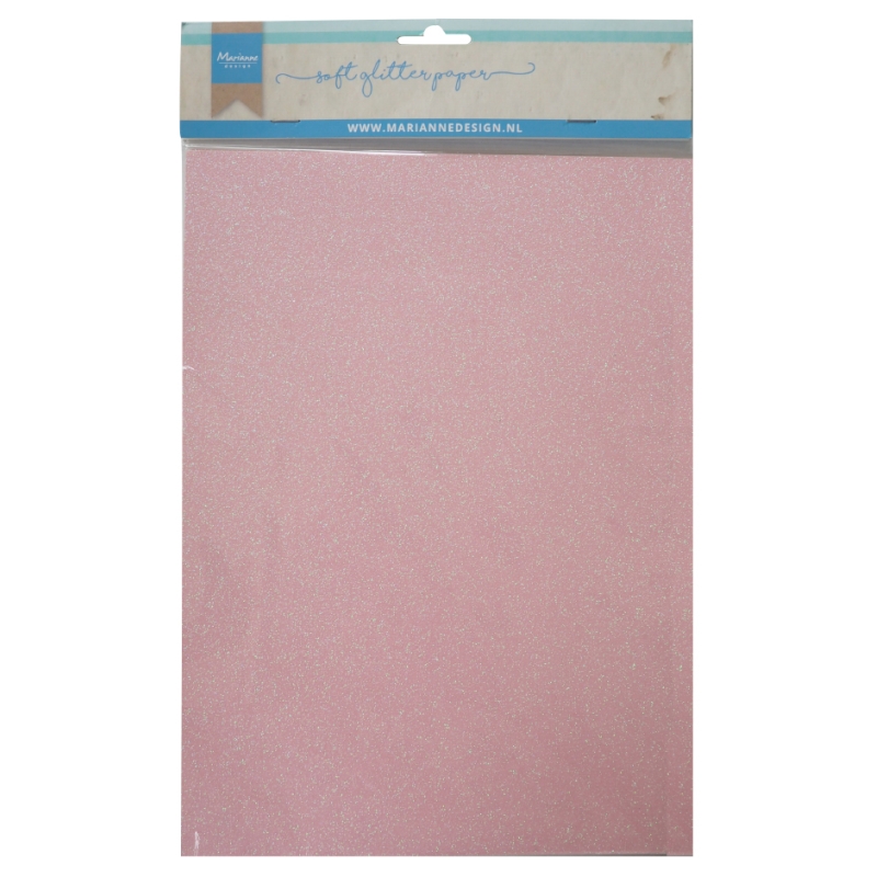 Marianne Designs - Soft Glitter Paper - Light Pink