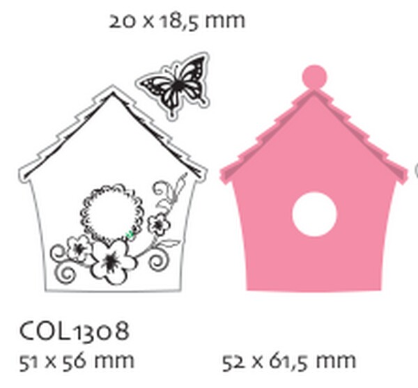 Birdhouse flowers