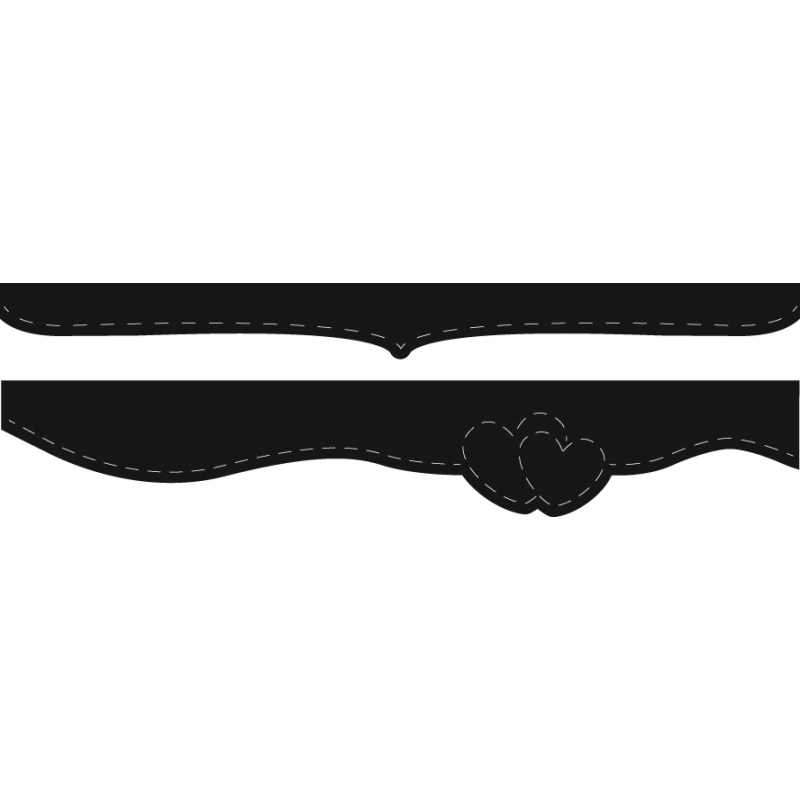 Marianne Designs - Stitched Hearts & Accolade die set