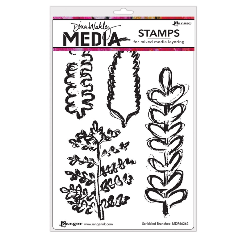 Stamp Scribbled Branches