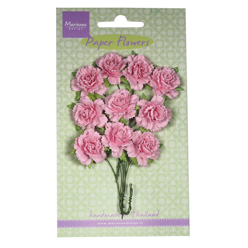 Carnations - Light Pink Flower Embellishments