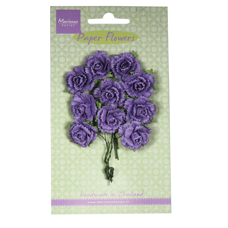 Carnations - Dark Lavender Flower Embellishments